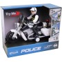 Motorka policejní s řidičem policie na setrvačník na baterie Světlo Zvuk
