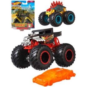 MATTEL HOT WHEELS Auto Monster Trucks Kaskadérské kousky set s vrakem kov