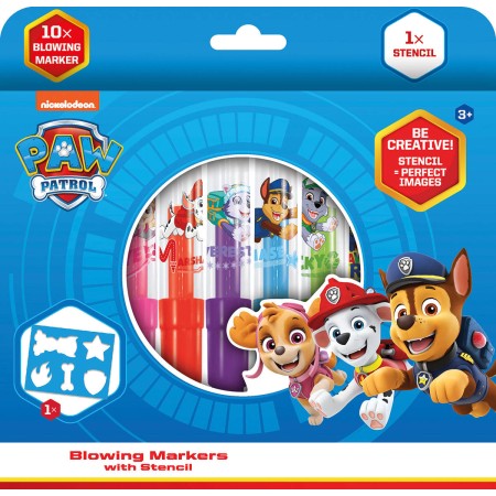 JIRI MODELS Foukací fixy 10+1 Tlapková Patrola (Paw Patrol)