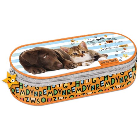 Penál oválný Forever Friends dětské školní pouzdro na zip