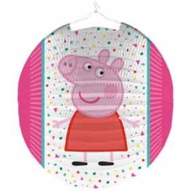 Lampion kulatý prasátko Peepa Pig 25cm na svíčku karton
