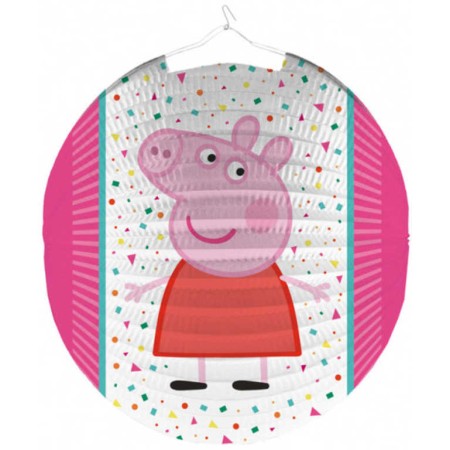 Lampion kulatý prasátko Peepa Pig 25cm na svíčku karton