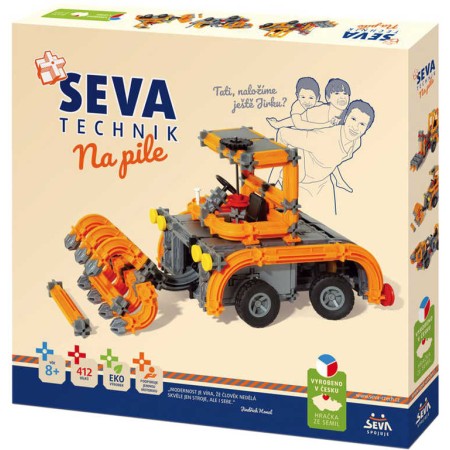 SEVA TECHNIK Na pile plastová STAVEBNICE 412 dílků v krabici