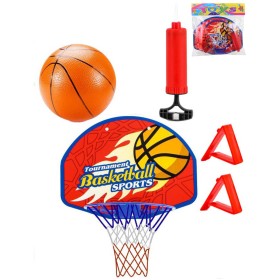 Koš basketbalový trikolora set s míčem a pumpičkou košíková