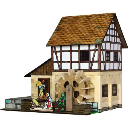 WALACHIA Hrázděný vodní mlýn W39 Hobby Kit DŘEVĚNÁ STAVEBNICE