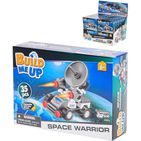 Stavebnice BuildMeUP Space Warrior 30-35 dílků 4 druhy plast
