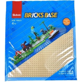 SLUBAN Základní deska písková 25x25cm podložka na stavění pro stavebnice