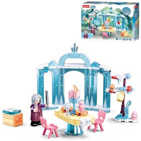 SLUBAN Girls Dream Večerní hostina 107 dílků + 1 figurka STAVEBNICE