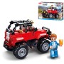 SLUBAN Town Auto červené SUV džíp 135 dílků + 1 figurka STAVEBNICE