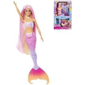 MATTEL BRB Panenka Baribie a dotek kouzla Malibu mořská panna mění barvu