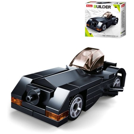 SLUBAN Builder Černý bourák auto 50 dílků STAVEBNICE