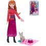 MATTEL Panenka Anna Ledové Království (Frozen) set s vlčetem a doplňky