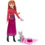 MATTEL Panenka Anna Ledové Království (Frozen) set s vlčetem a doplňky