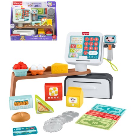FISHER PRICE Baby pokladna mluvící interaktivní s pultem na baterie Zvuk