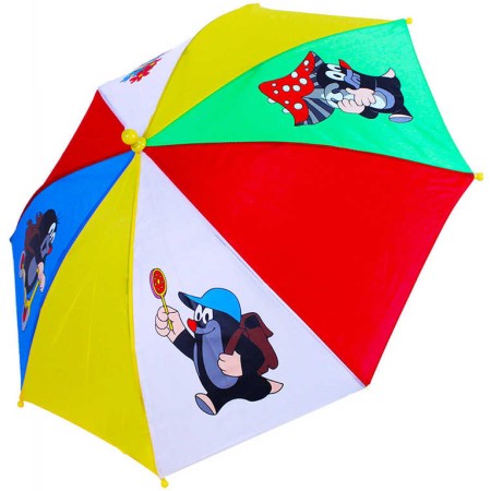 Deštník dětský Krtek (Krteček) 70cm automatický se 4 obrázky barevný