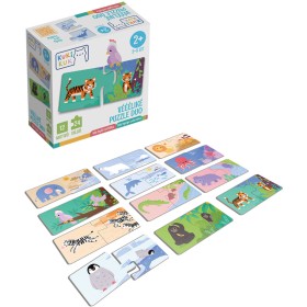 EFKO KukiKuk Véééliké baby puzzle duo Kde bydlí zvířátka 24 dílků