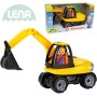 LENA Truckies bagr 25cm set baby autíčko + panáček 01621 plast