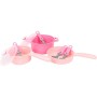 Nádobí baby dětské růžové set 2 hrnce s pánví a doplňky plast