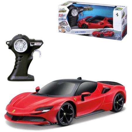 MAISTO RC Auto Ferrari SF90 Stradale na vysílačku 2,4GHz na baterie 1:24