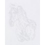 Malování podle čísel kůň kreativní set obrazek A4 s barvičkami a štětcem