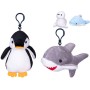 PLYŠ Klíčenka zvířátko mořské přívěsek na klíče 4 druhy