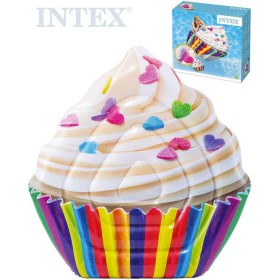 INTEX Lehátko muffin 142x135cm nafukovací dětská matrace na vodu 58770