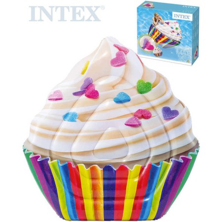 INTEX Lehátko muffin 142x135cm nafukovací dětská matrace na vodu 58770
