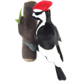 PLYŠ Pták Datel 33cm na větvi *PLYŠOVÉ HRAČKY*