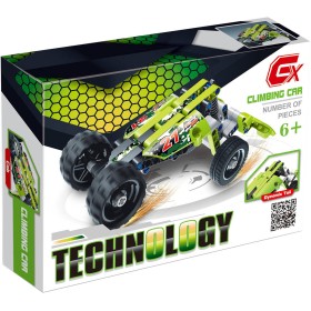 Stavebnice Technology auto formule zelená 101 dílků konstrukční plast