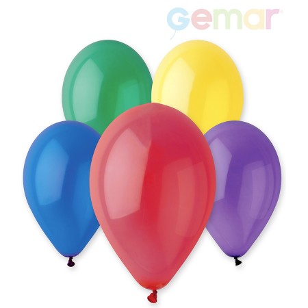 GEMAR Balónek nafukovací 26cm Krystalický různé barvy 1ks