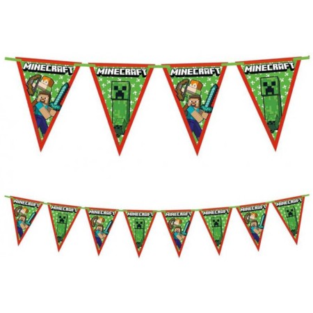 PROCOS Girlanda vlaječková Minecraft ozdobný závěs dekorace na párty