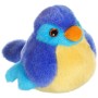 PLYŠ Ptáček 14cm na baterie Zvuk 7 barev *PLYŠOVÉ HRAČKY*
