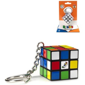 SPIN MASTER Rubikova kostka 3x3 hlavolam funkční klíčenka 2v1