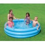 INTEX Bazén kulatý Crystal 168x40cm nafukovací modrý 3 komory 58446