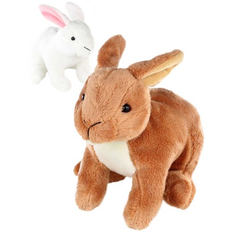 PLYŠ Králík sedící 15cm 2 barvy *PLYŠOVÉ HRAČKY*