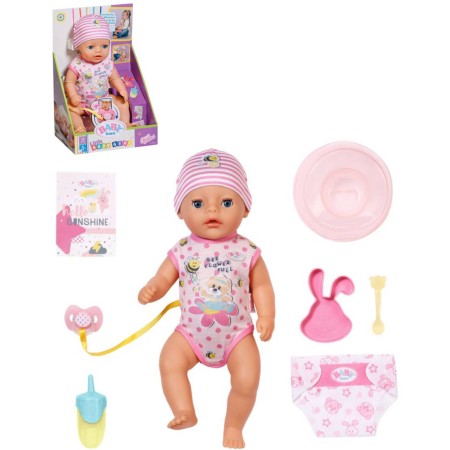 ZAPF BABY BORN Little Panenka holčička 36cm miminko s funkcemi s doplňky