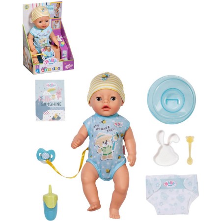 ZAPF BABY BORN Little Panenka chlapeček 36cm miminko s funkcemi s doplňky