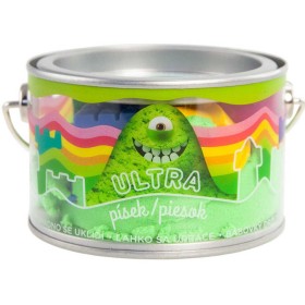 EP Line Ultra písek kinetický magický 200g zelený set s formičkami v plechovce