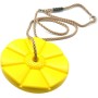 Disk houpací 28cm závěsná houpačka lano 1,8m do 80kg plast 2 barvy