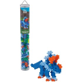 STAVEBNICE Plus-Plus Dino Triceratops 2D/3D set 100 dílků v tubě plast