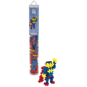 STAVEBNICE Plus-Plus Superhrdina 2D/3D set 100 dílků v tubě plast
