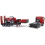 BRUDER 02772 Auto MAN TGA tahač s přívěsem + manipulátor Manitou MT633