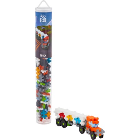 STAVEBNICE Plus-Plus Nákladní auto 2D/3D set 100 dílků v tubě plast