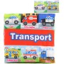 Knížka baby textilní šustící puzzle dopravní prostředky 2v1 pro miminko