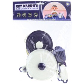 Nádobí dětské set 2 hrnce s příbory a kuchyňskými nástroji plast