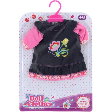 Obleček náhradní šatičky doplněk pro panenku 36-46cm set s ramínkem