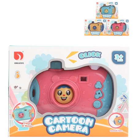 Fotoaparát dětský Cartoon Camera plast na baterie Světlo Zvuk