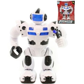 Robot bojový Pioneer chodící 23cm na baterie Světlo Zvuk