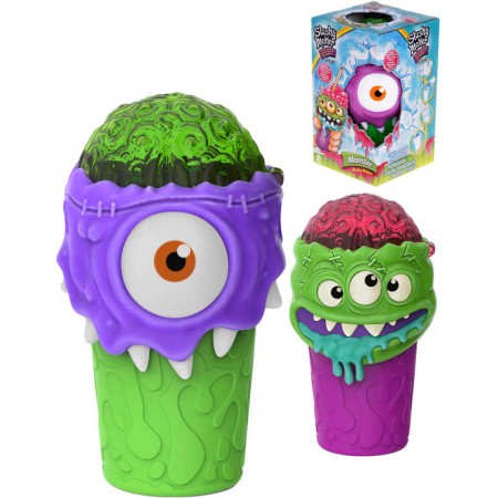Slushy Monster výroba ledové tříště dětský shaker 2 druhy plast v krabici