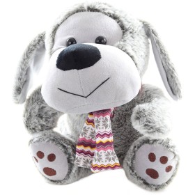 PLYŠ Pes sedící 25cm se šálou *PLYŠOVÉ HRAČKY*